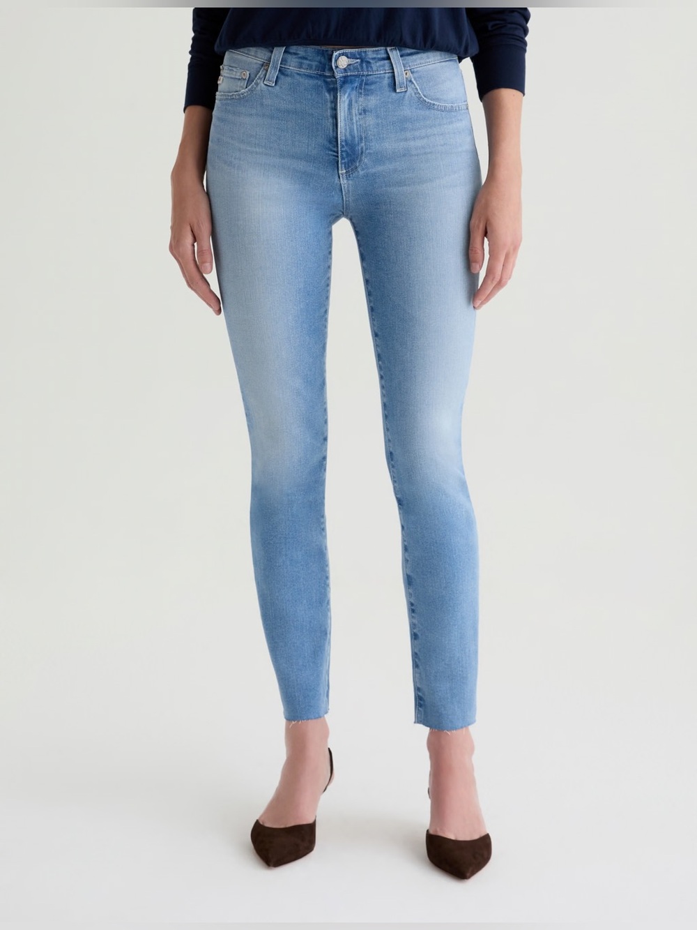 AG Adriano Goldschmied Light Blue Skinny Jeans, 29R